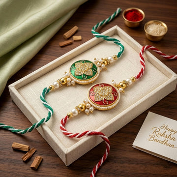 Floral Elegance Rakhi Set