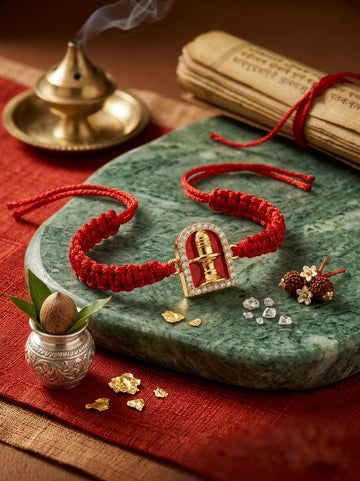 Shivling Designer Rakhi Set