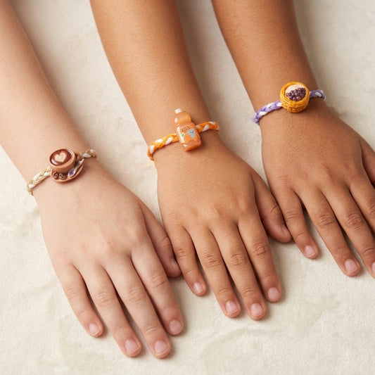 Kawaii Cafe Treats Rakhi Trio Set
