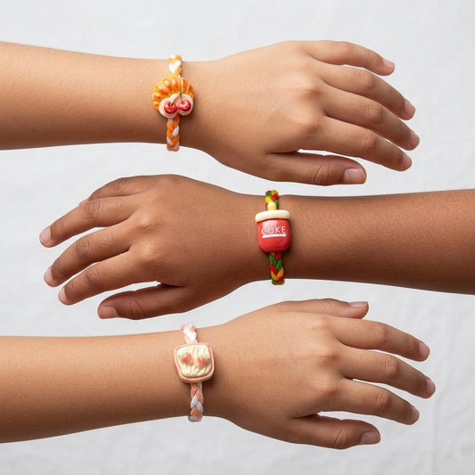 Kawaii Treats Rakhi Trio Set
