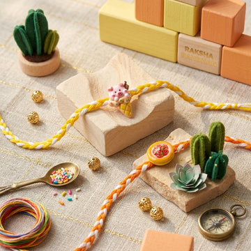 Kawaii Dessert & Strawberry Rakhi Set