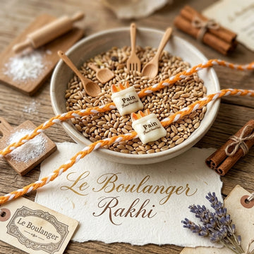 Mini Bread Charm Rakhi Set