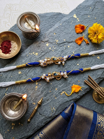 Ahoora Peacock Motif Rakhi