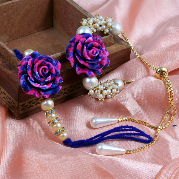 Bhaiya-Bhabhi Rose Rakhi Combo – Free Roli Chawal
