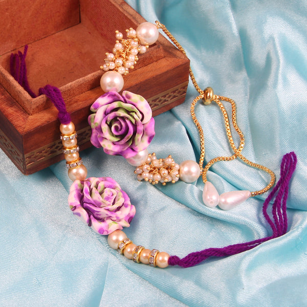 Bhaiya-Bhabhi Rose Rakhi Combo – Free Roli Chawal