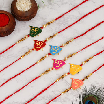 Traditional Rakhi Set with Free Chawal & Kumkum