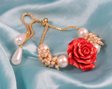 Bhaiya-Bhabhi Rose Rakhi Combo – Free Roli Chawal