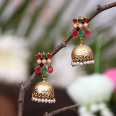 Jhumki Beads Brass Jhumki Earring