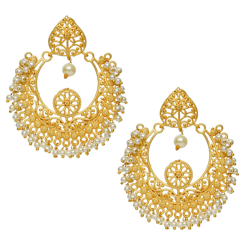 Traditional Beautiful Party Pearl Earrings For Women and Girls