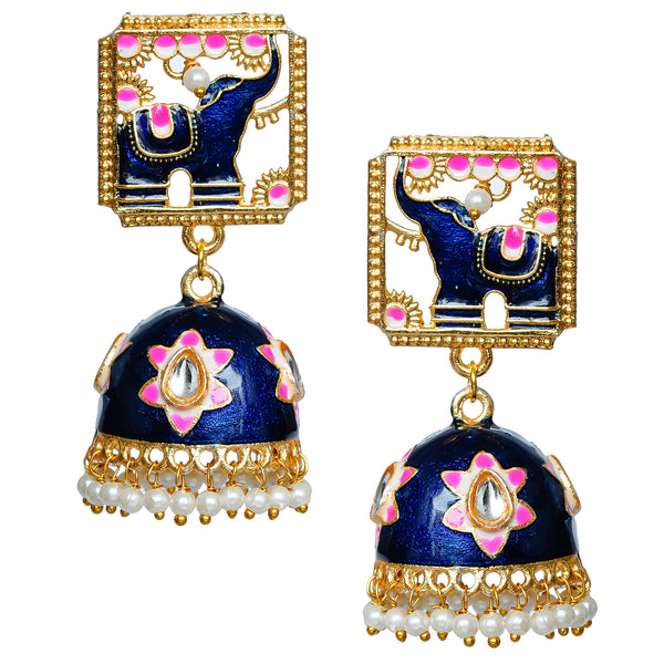 Traditional South Indian Temple Brass Earrings