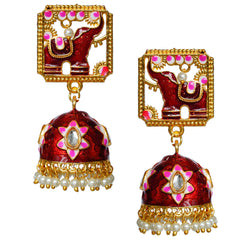 Traditional South indian Temple Brass earrings