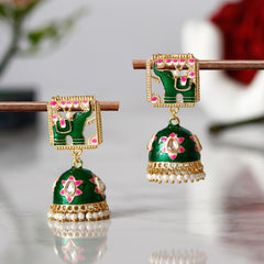 Traditional South indian Temple Brass earrings