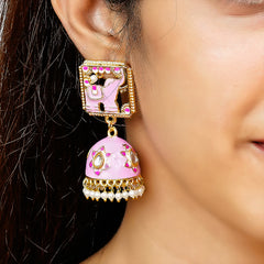 Traditional South Indian Temple Brass Earrings