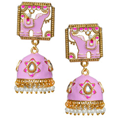 Traditional South Indian Temple Brass Earrings