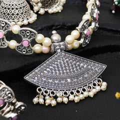 Brass Silver Jewel Set