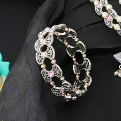 Brass Silver Jewel Set