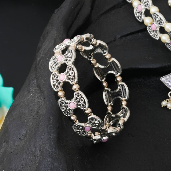 Brass Silver Jewel Set