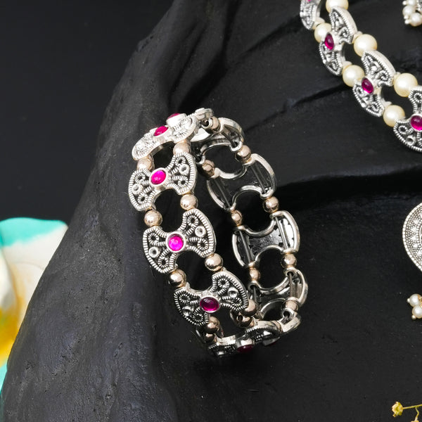 Brass Silver Jewel Set