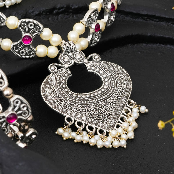 Brass Silver Jewel Set