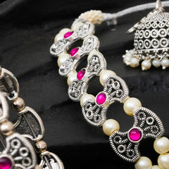 Brass Silver Jewel Set