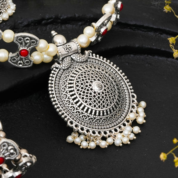 Brass Silver Jewel Set