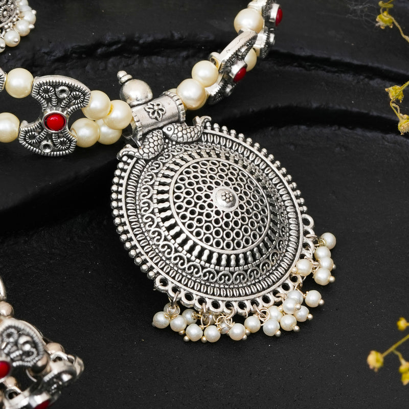 Brass Silver Jewel Set