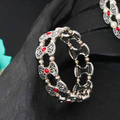 Brass Silver Jewel Set