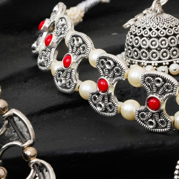 Brass Silver Jewel Set