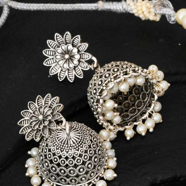 Brass Silver Jewel Set
