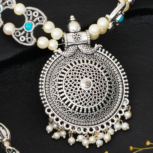 Brass Silver Jewel Set