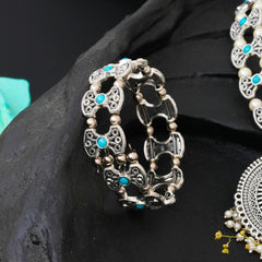 Brass Silver Jewel Set