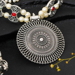Brass Silver Jewel Set