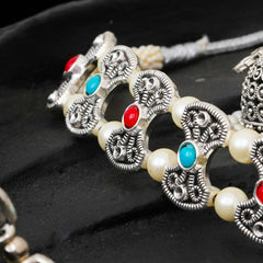 Brass Silver Jewel Set