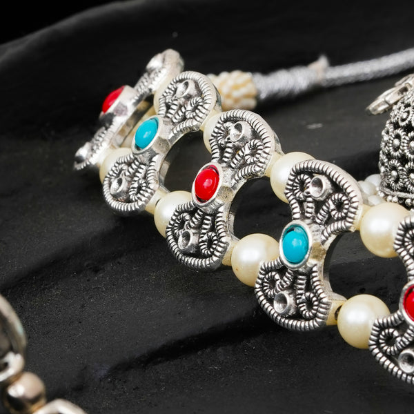 Brass Silver Jewel Set
