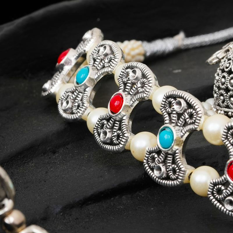 Brass Silver Jewel Set