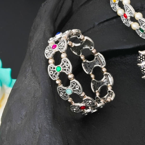 Brass Silver Jewel Set