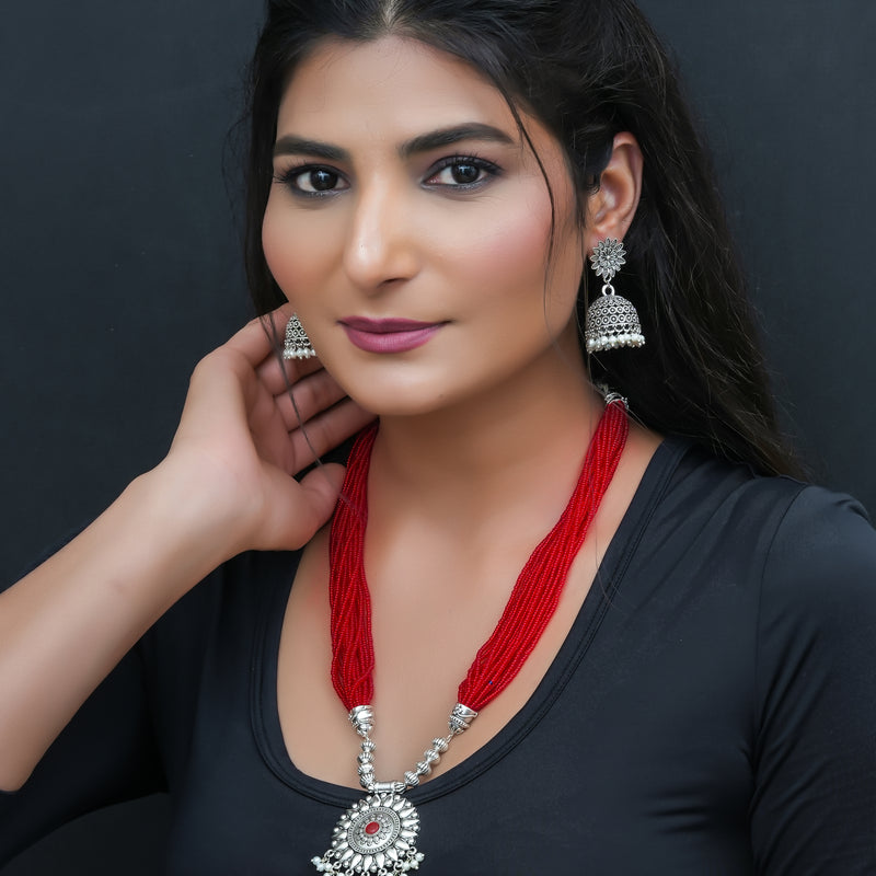 Brass Silver Jewel Set