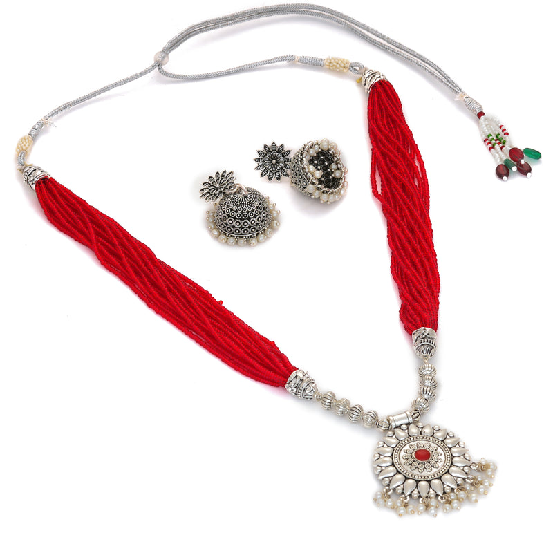 Brass Silver Jewel Set