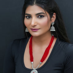 Brass Silver Jewel Set