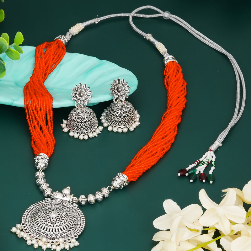Brass Silver Jewel Set
