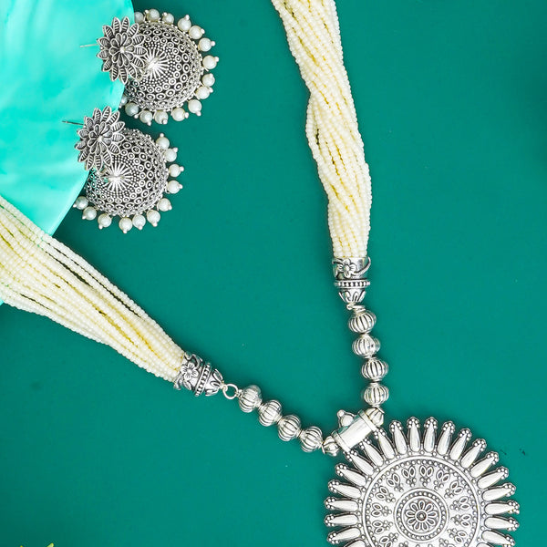 Brass Silver Jewel Set