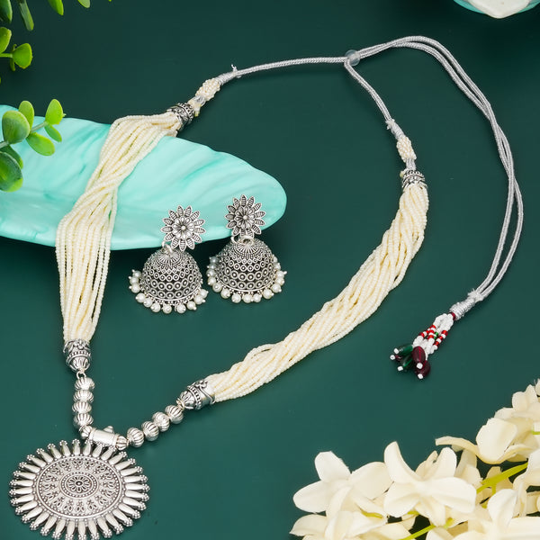 Brass Silver Jewel Set