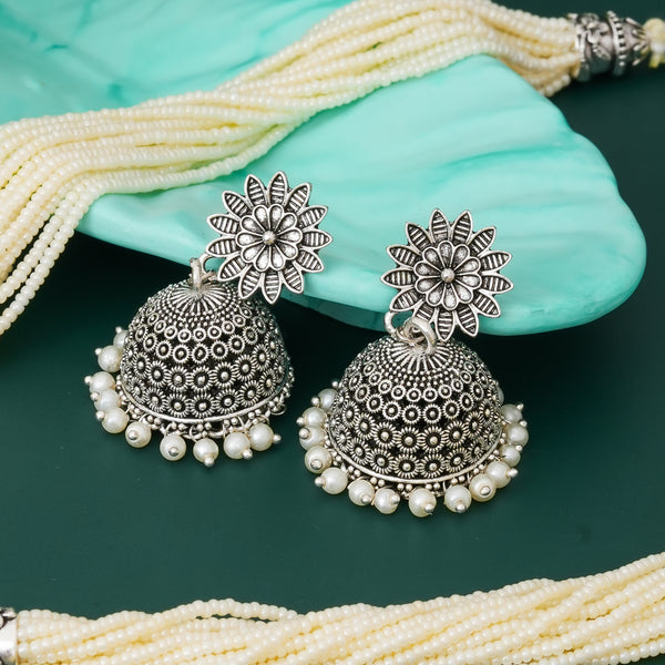 Brass Silver Jewel Set