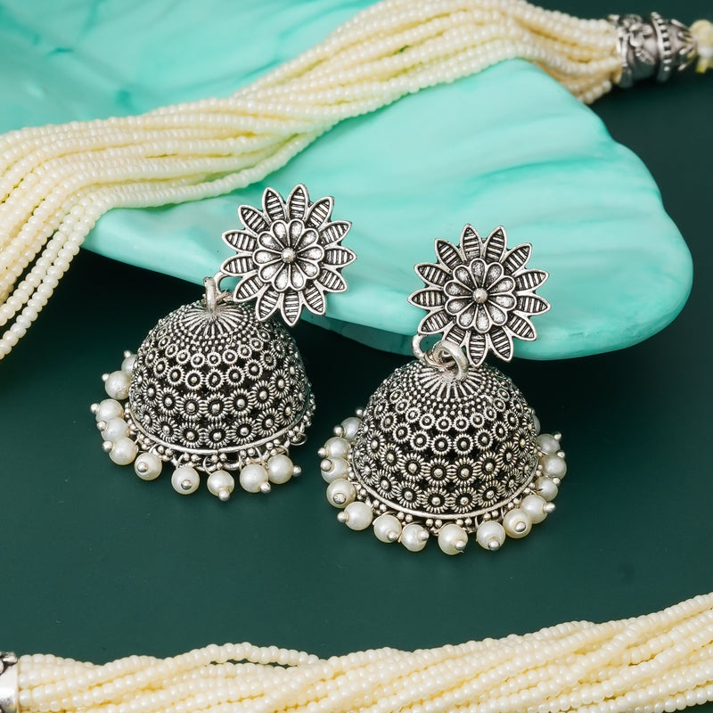 Brass Silver Jewel Set