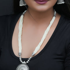 Brass Silver Jewel Set