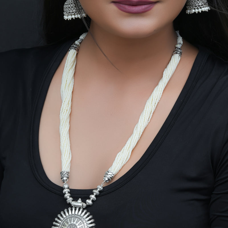 Brass Silver Jewel Set