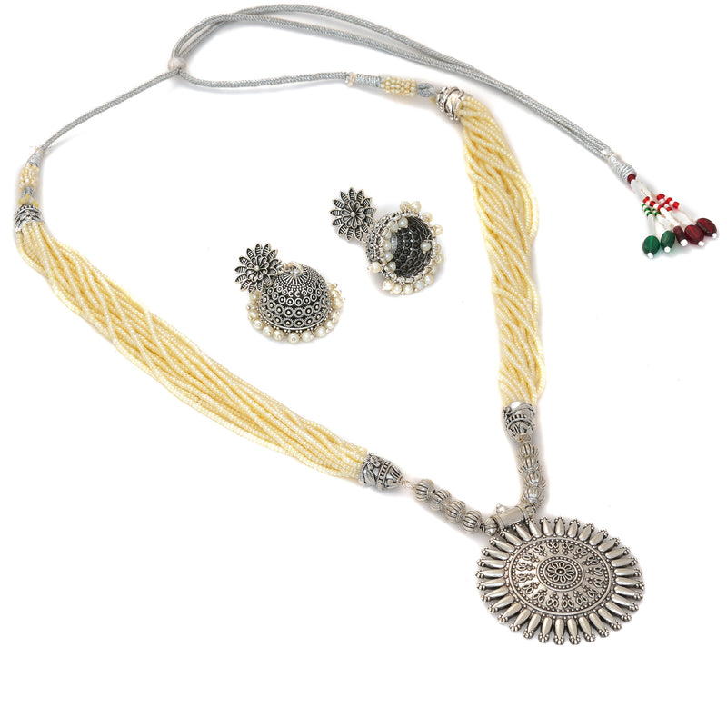 Brass Silver Jewel Set
