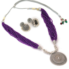 Brass Silver Jewel Set