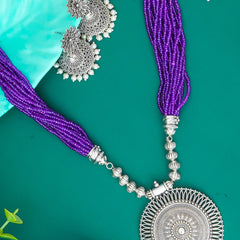 Brass Silver Jewel Set