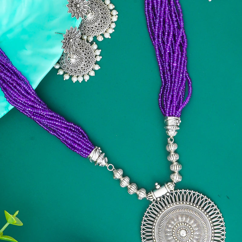 Brass Silver Jewel Set